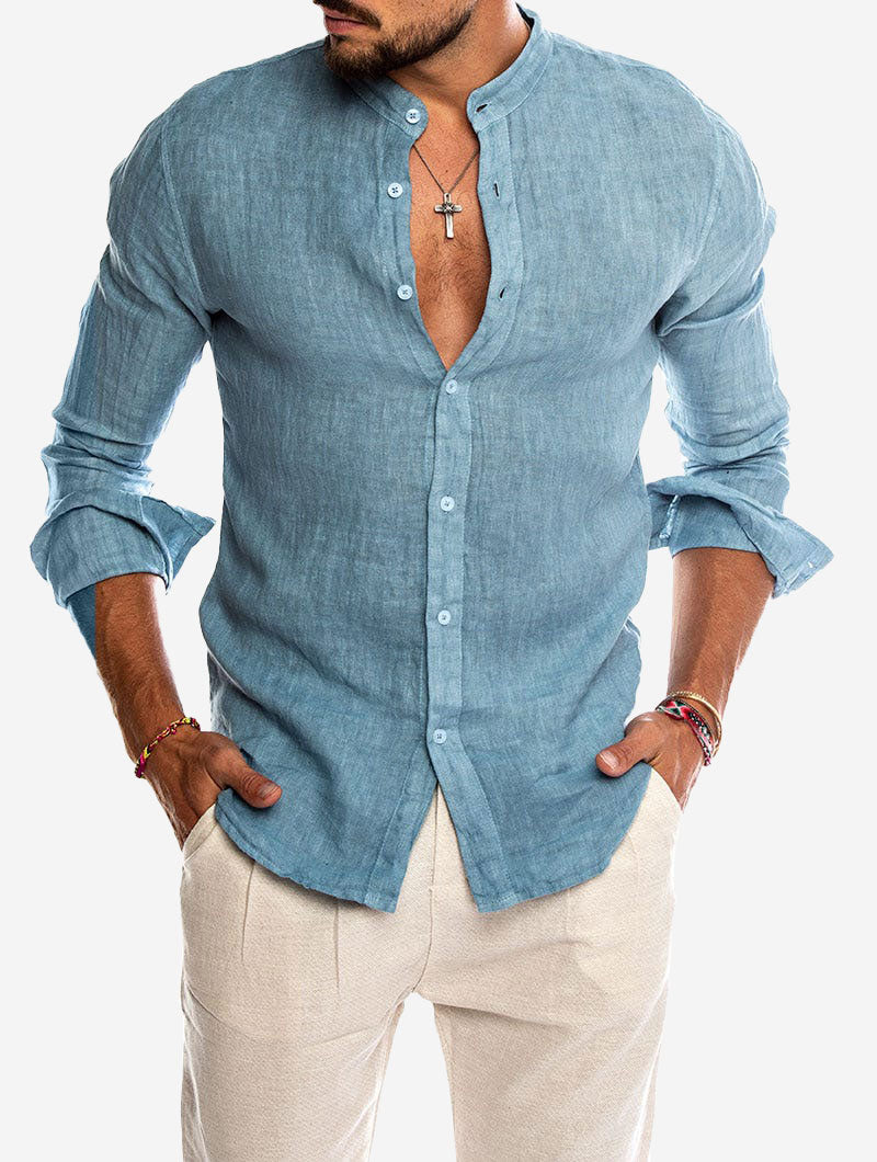 Luvo | Chemise en Lin d'Été pour Homme – Élégante et Fraîche