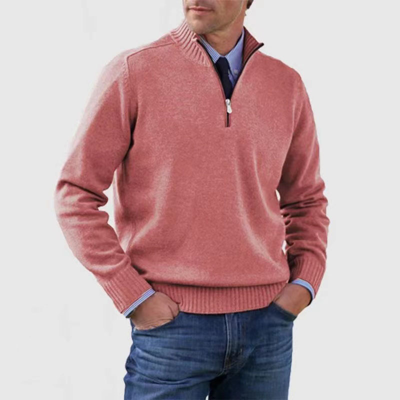 Luvo | Pull pour Homme – Demi-Fermeture Éclair et Manches Longues