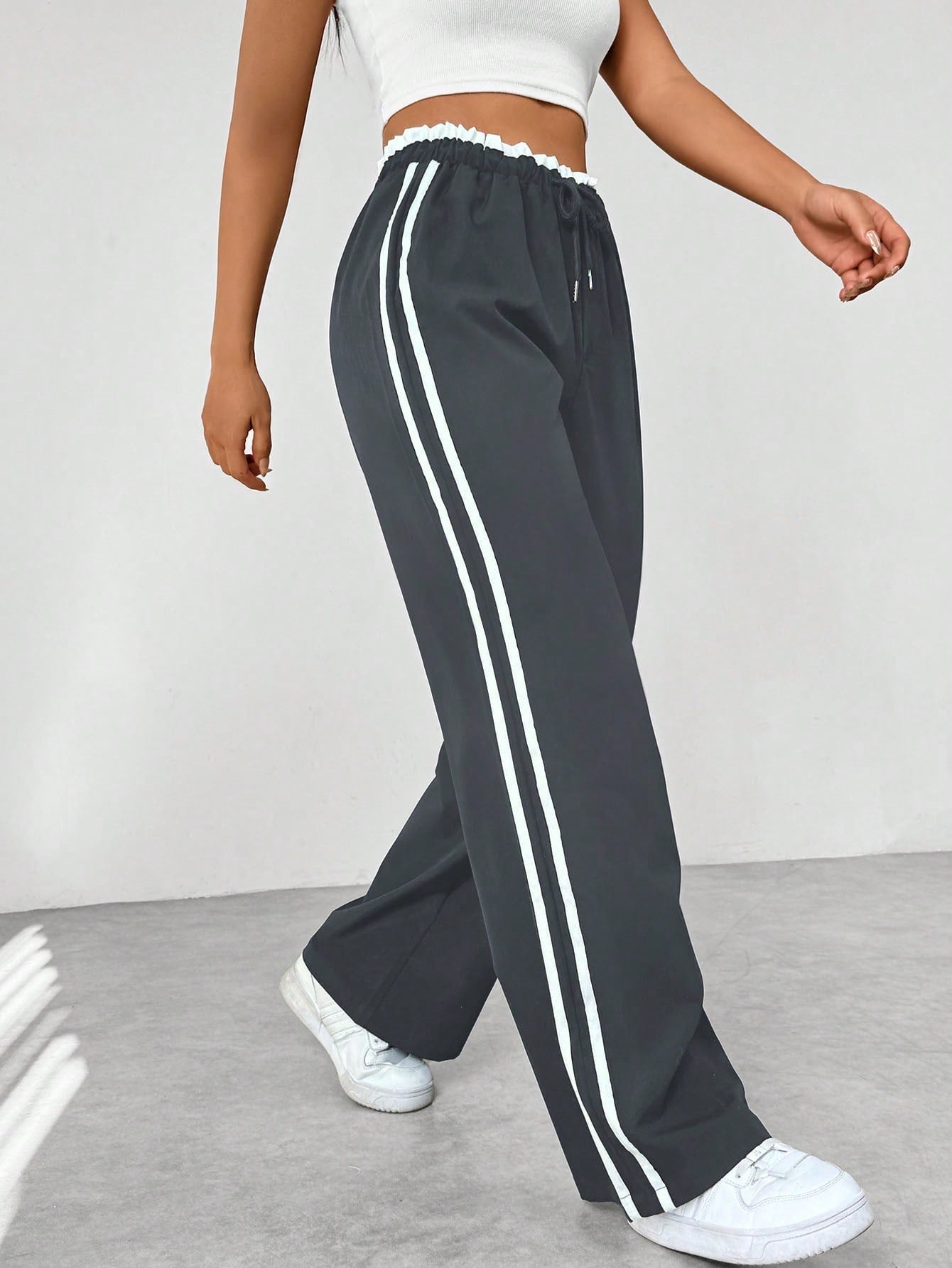 Luvo | Pantalon Large Femme – Style Sportif et Confortable