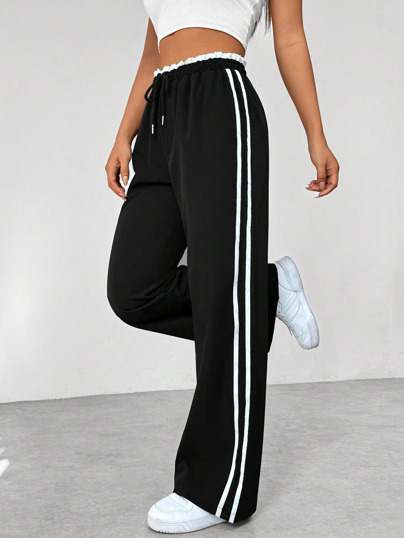 Luvo | Pantalon Large Femme – Style Sportif et Confortable
