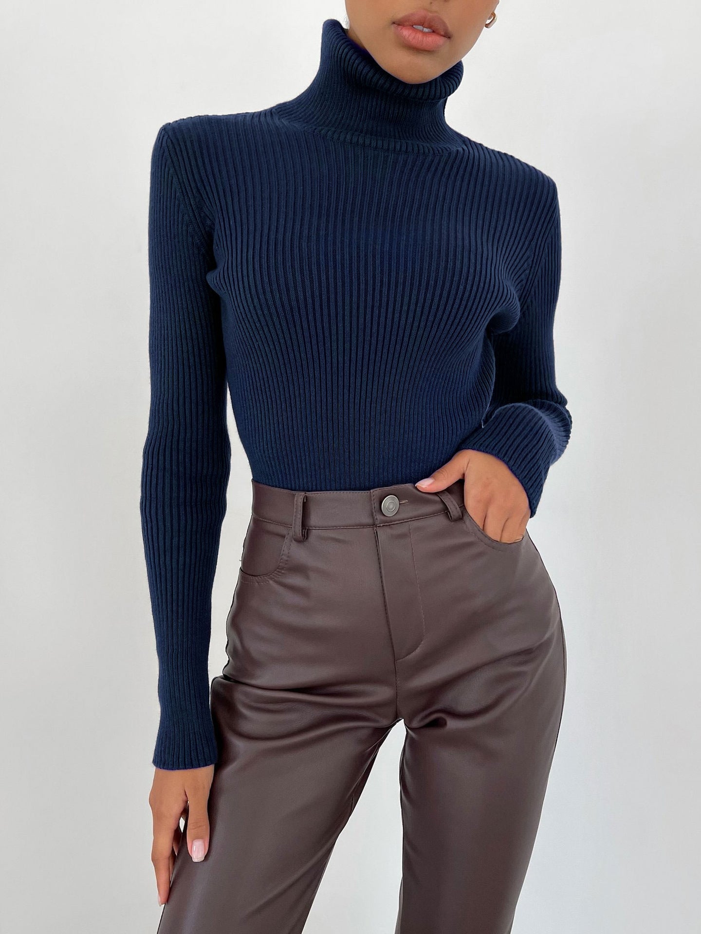 Luvo | Pull à col roulé pour femme - Décontracté