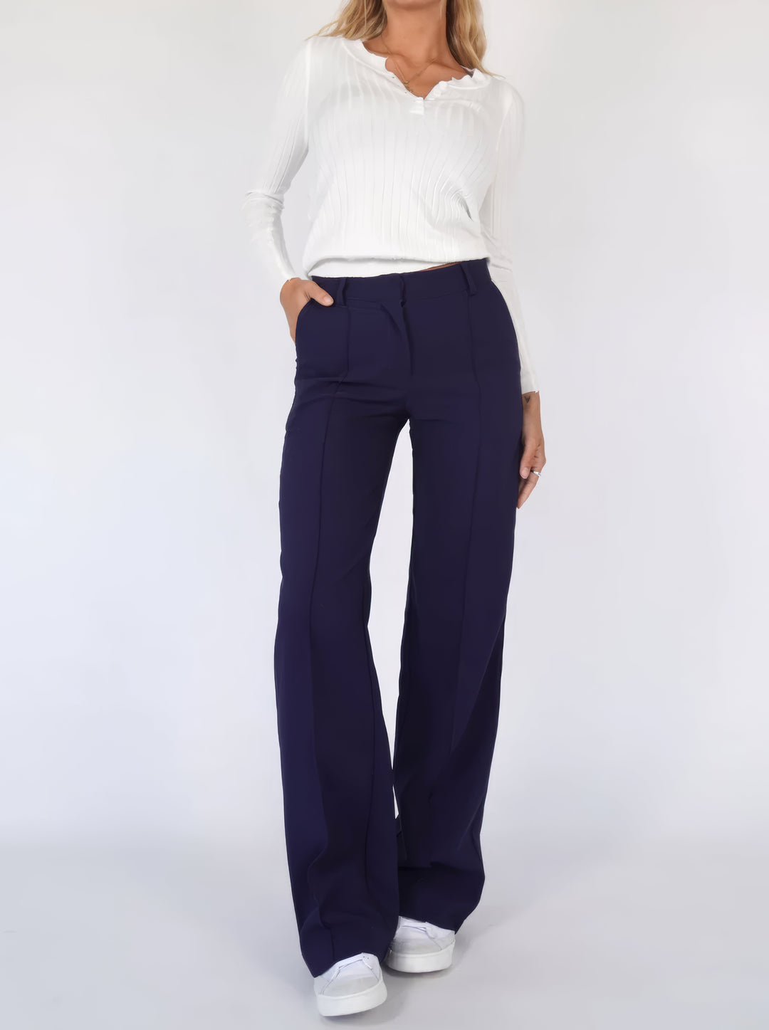 Luvo | Pantalon Large pour Femme – Coupe Ample et Jambes Droites