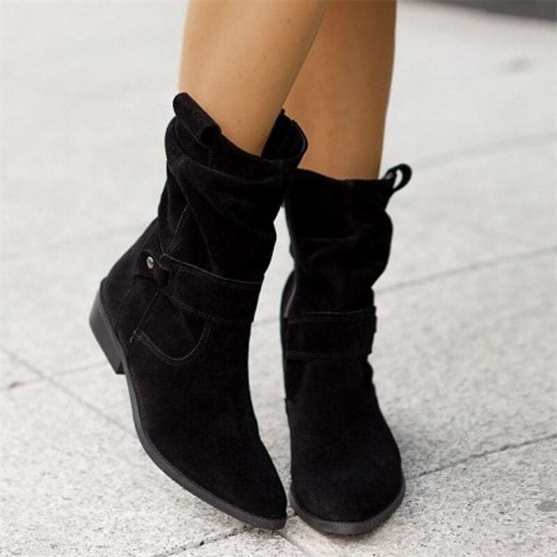 Luvo | Bottes pour Femme – Tige Large et Boucles Décoratives