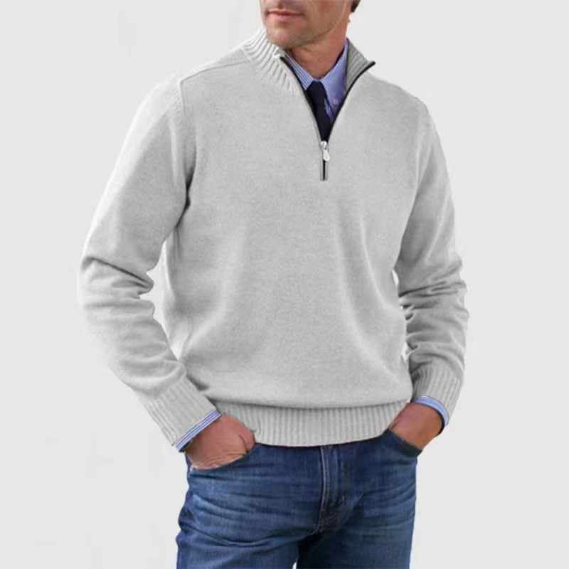 Luvo | Pull pour Homme – Demi-Fermeture Éclair et Manches Longues