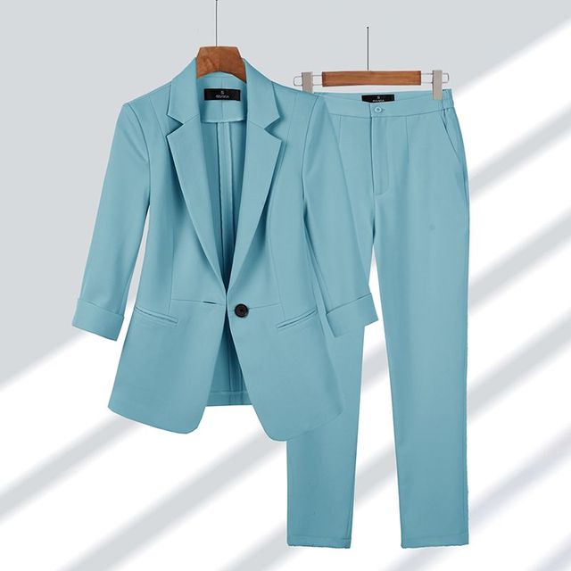 Luvo | Ensemble Blazer & Pantalon Femme – Élégant & Professionnel