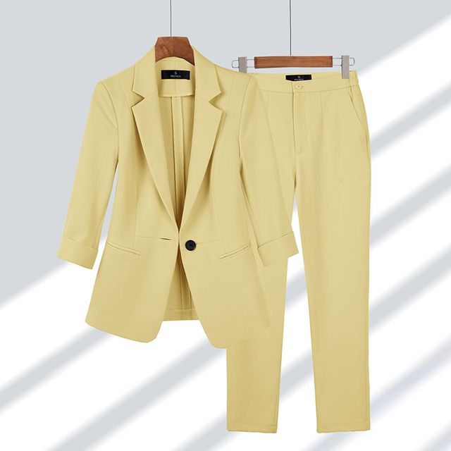 Luvo | Ensemble Blazer & Pantalon Femme – Élégant & Professionnel