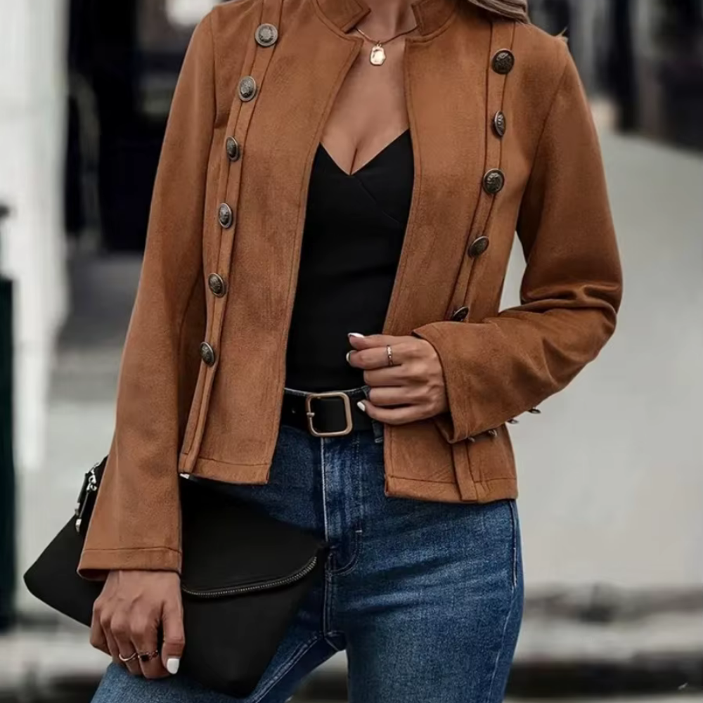 Luvo | Veste Mi-Saison Vintage Élégante pour Femme
