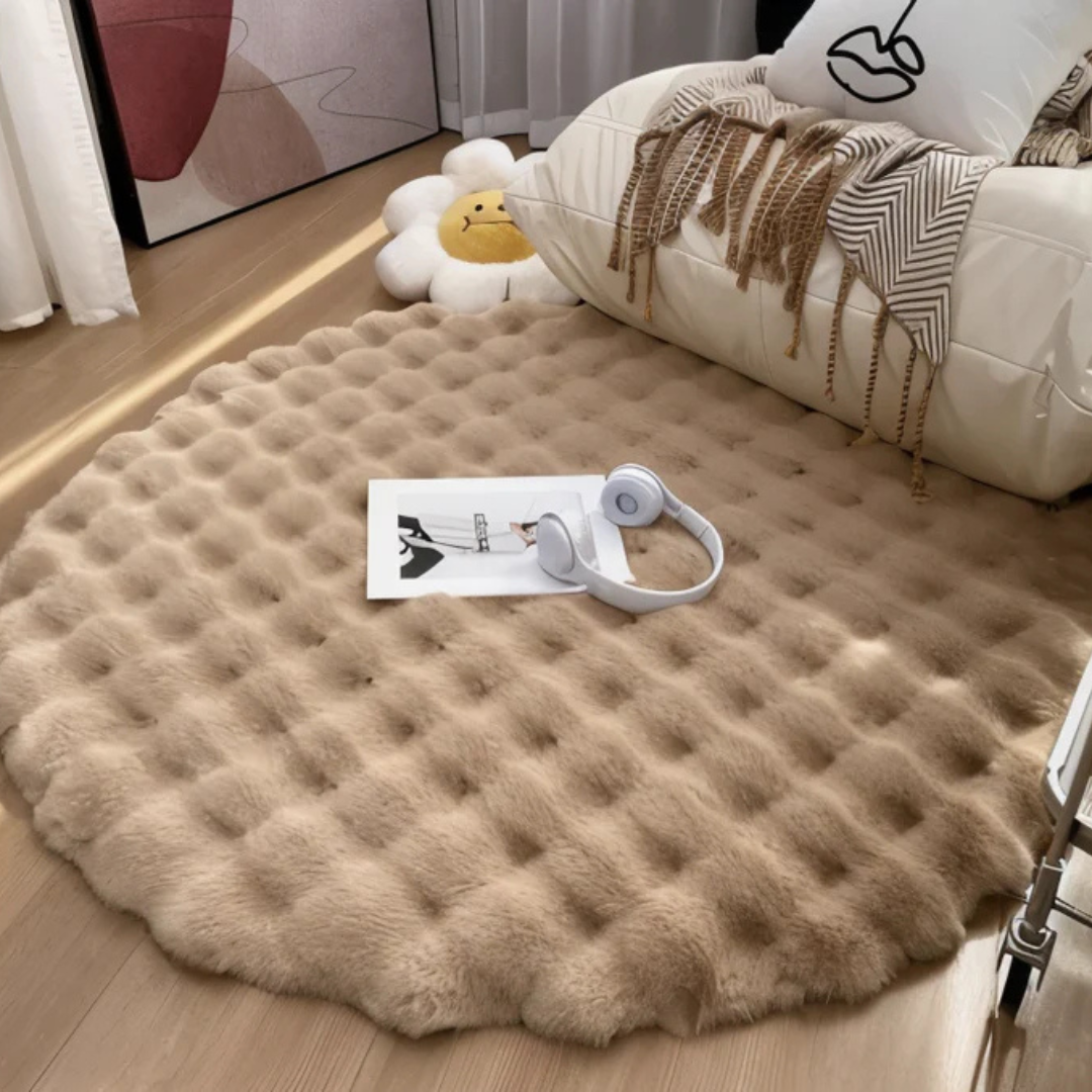 Luvo | Round Fleece Rug 90x90