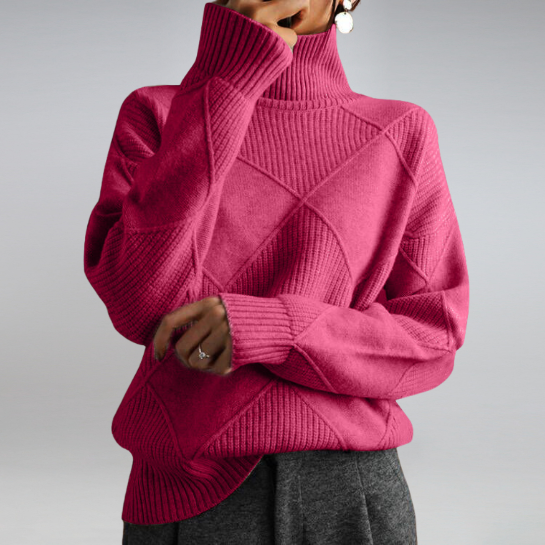 Luvo | Pull Doux à Col Roulé pour Femme – Pour l’Automne et l’Hiver