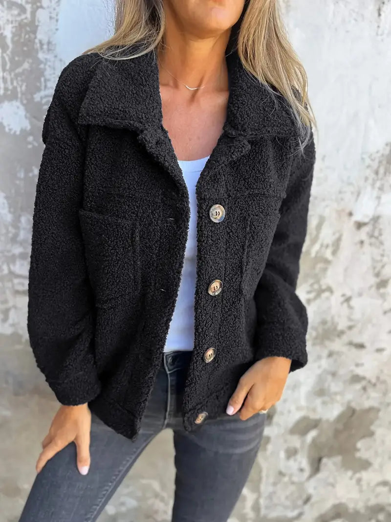 Luvo | Manteau Long en Teddy pour Femme – Décontracté et Chaud