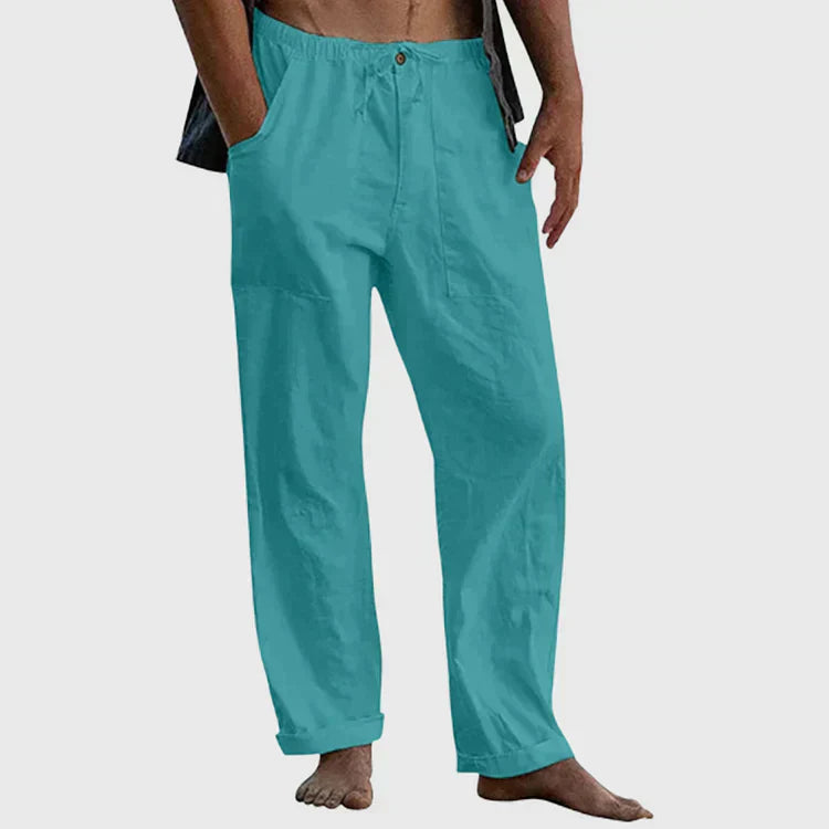 Luvo | Pantalon de lin décontracté pour hommes