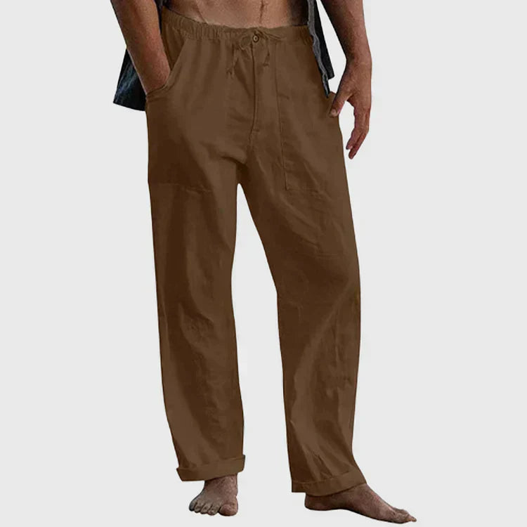 Luvo | Pantalon de lin décontracté pour hommes