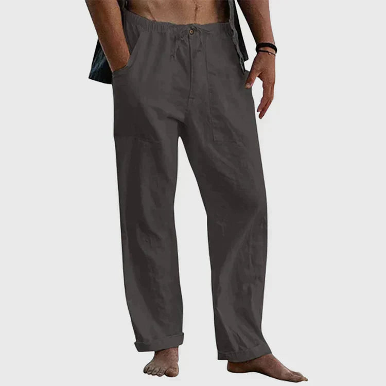 Luvo | Pantalon de lin décontracté pour hommes
