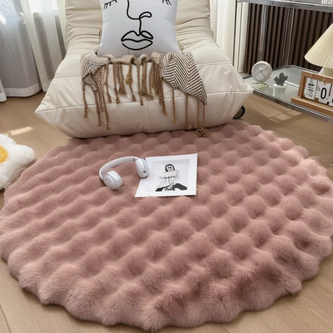 Luvo | Round Fleece Rug 90x90