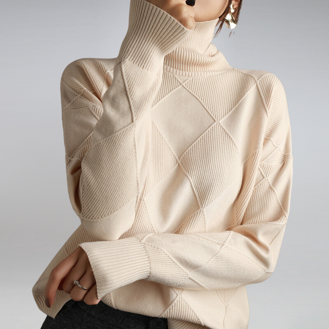 Luvo | Pull Doux à Col Roulé pour Femme – Pour l’Automne et l’Hiver