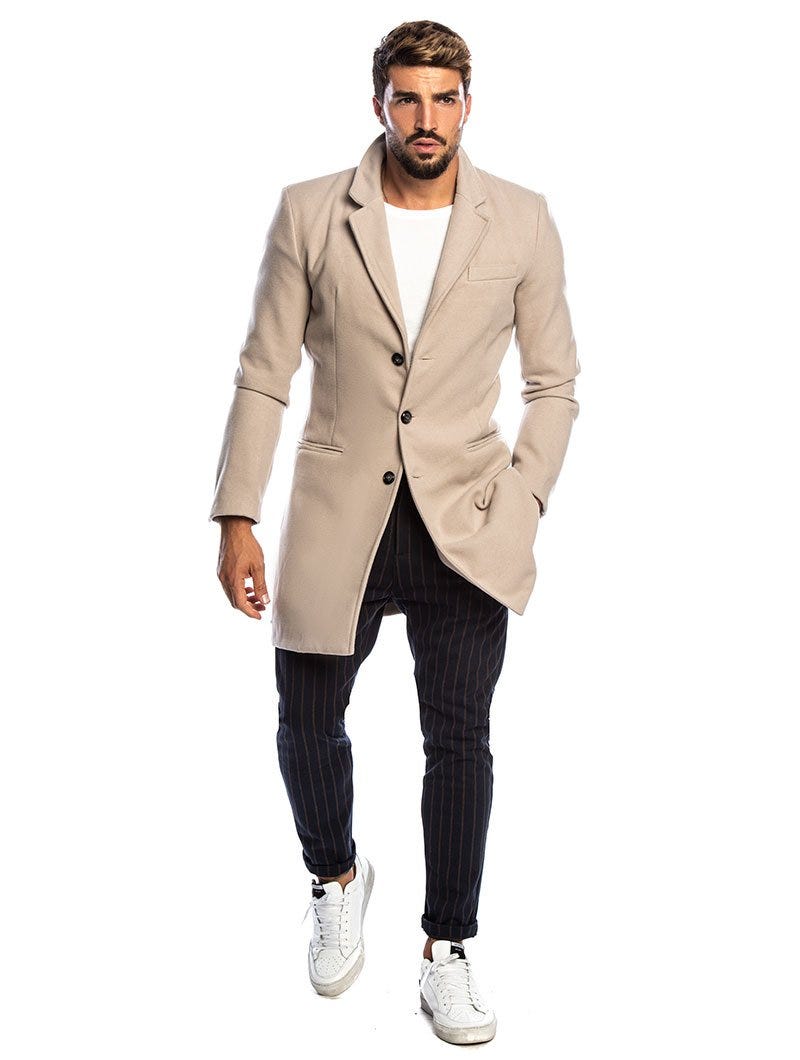 Luvo | Manteau Classique à Boutons Simples