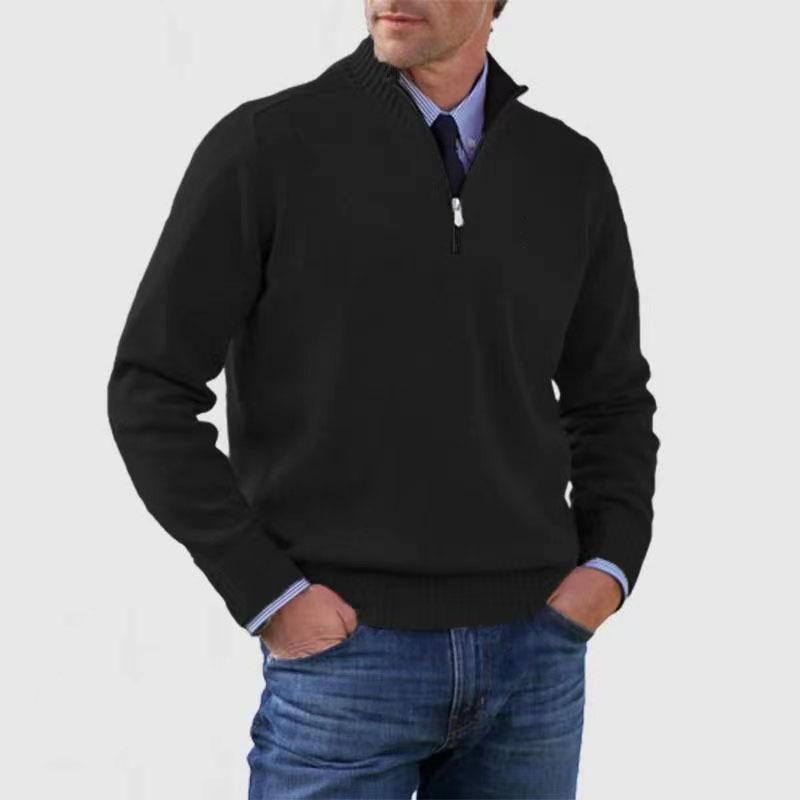 Luvo | Pull pour Homme – Demi-Fermeture Éclair et Manches Longues