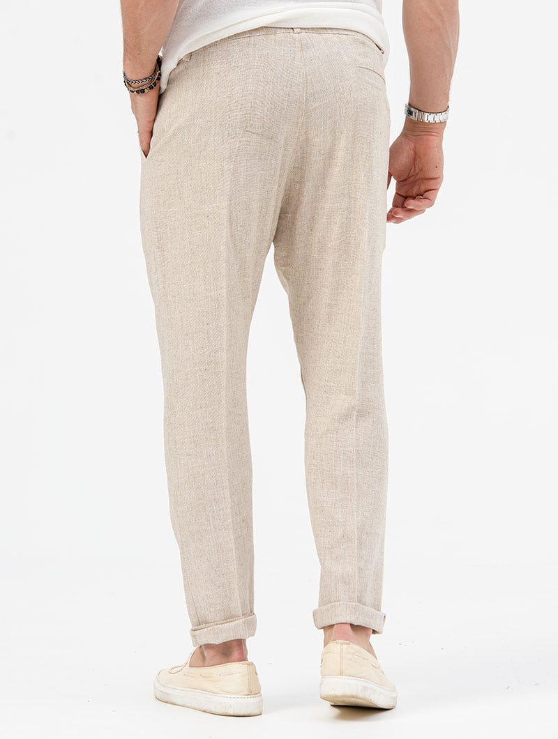 Luvo | Pantalon Décontracté Coloris Beige