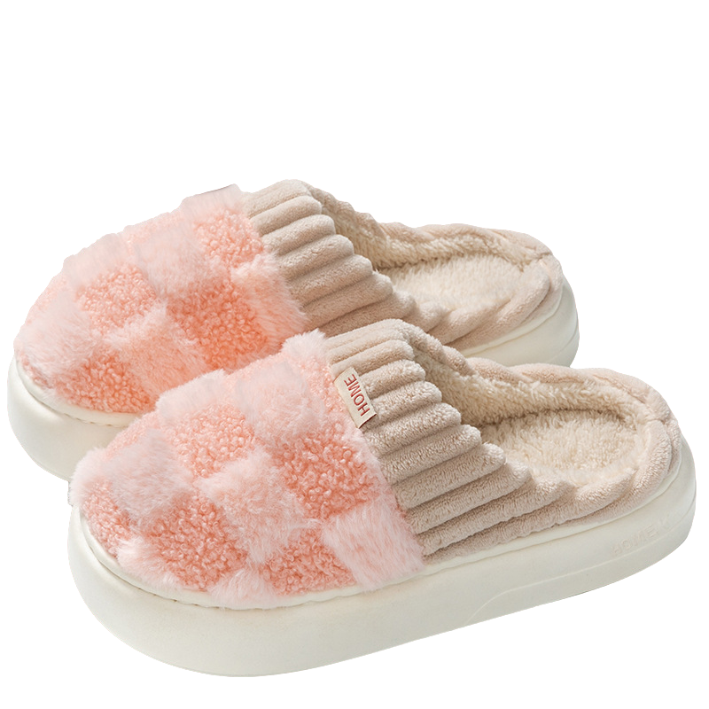 Luvo | Chaussons Unisexe Douillets – Motif à Carreaux