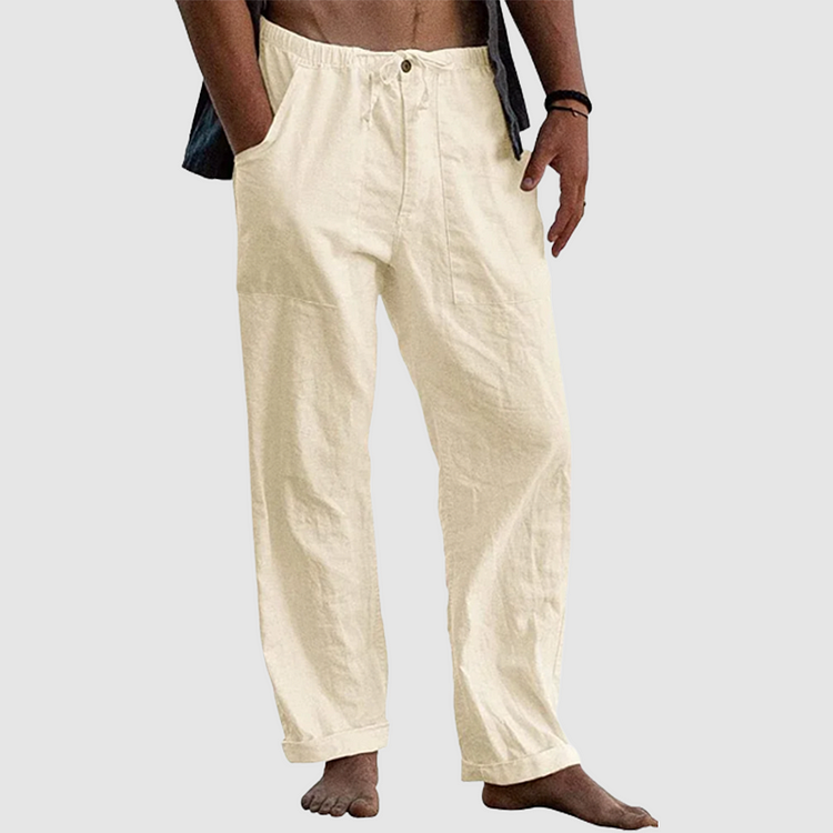 Luvo | Pantalon de lin décontracté pour hommes