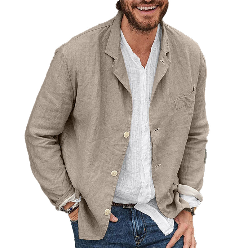 Luvo | Lightweight Linen Jacket – Casual Chic Style for Men