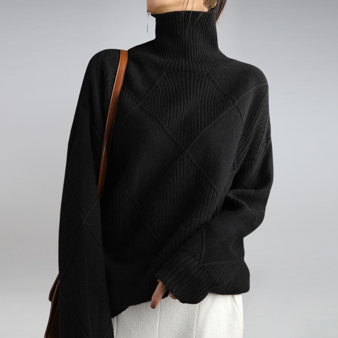 Luvo | Pull Doux à Col Roulé pour Femme – Pour l’Automne et l’Hiver