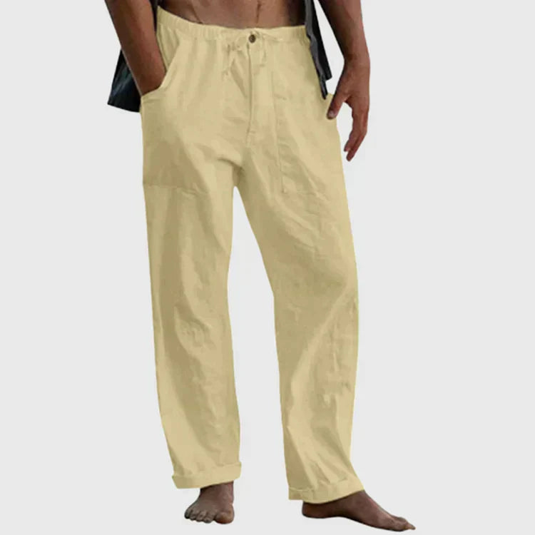 Luvo | Pantalon de lin décontracté pour hommes