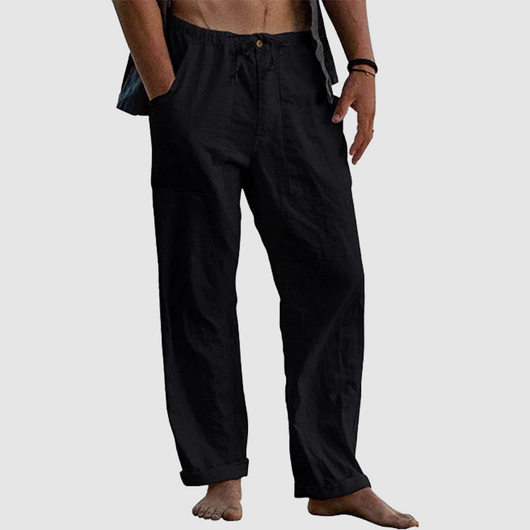 Luvo | Pantalon de lin décontracté pour hommes