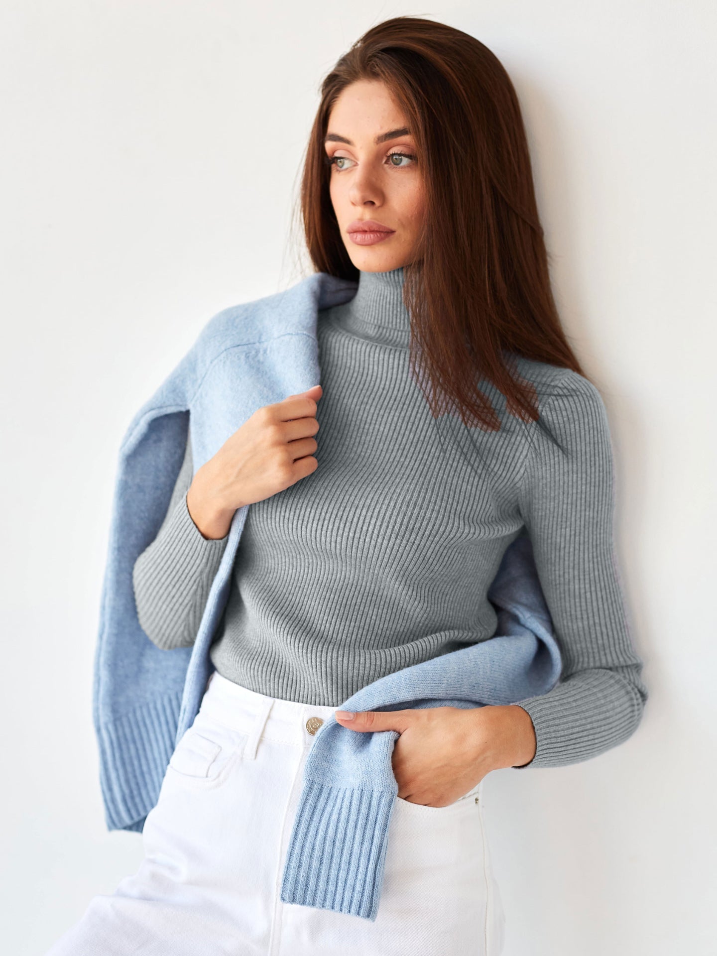 Luvo | Pull à col roulé pour femme - Décontracté