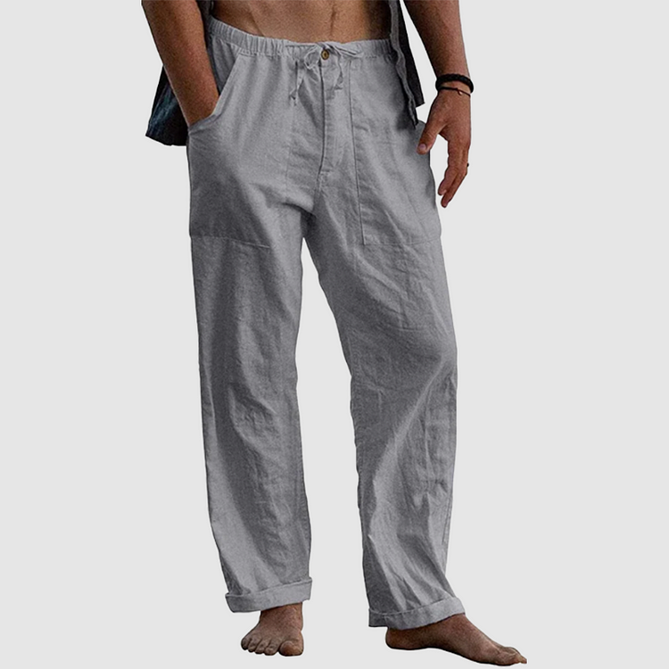 Luvo | Pantalon de lin décontracté pour hommes