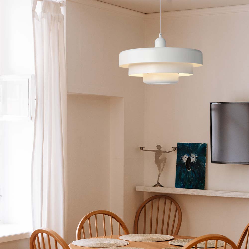 Luvo Retro Three-Tier Iron Pendant Light