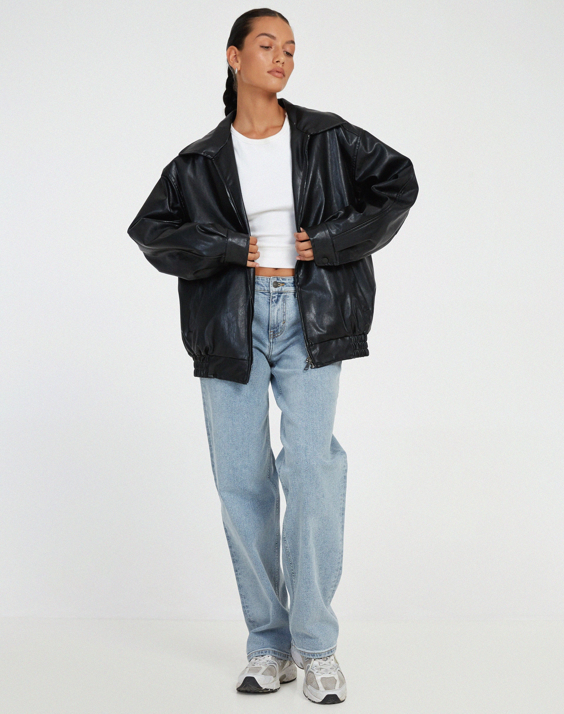 Luvo | Veste en Cuir pour Femme – Modèle Oversize et Ample