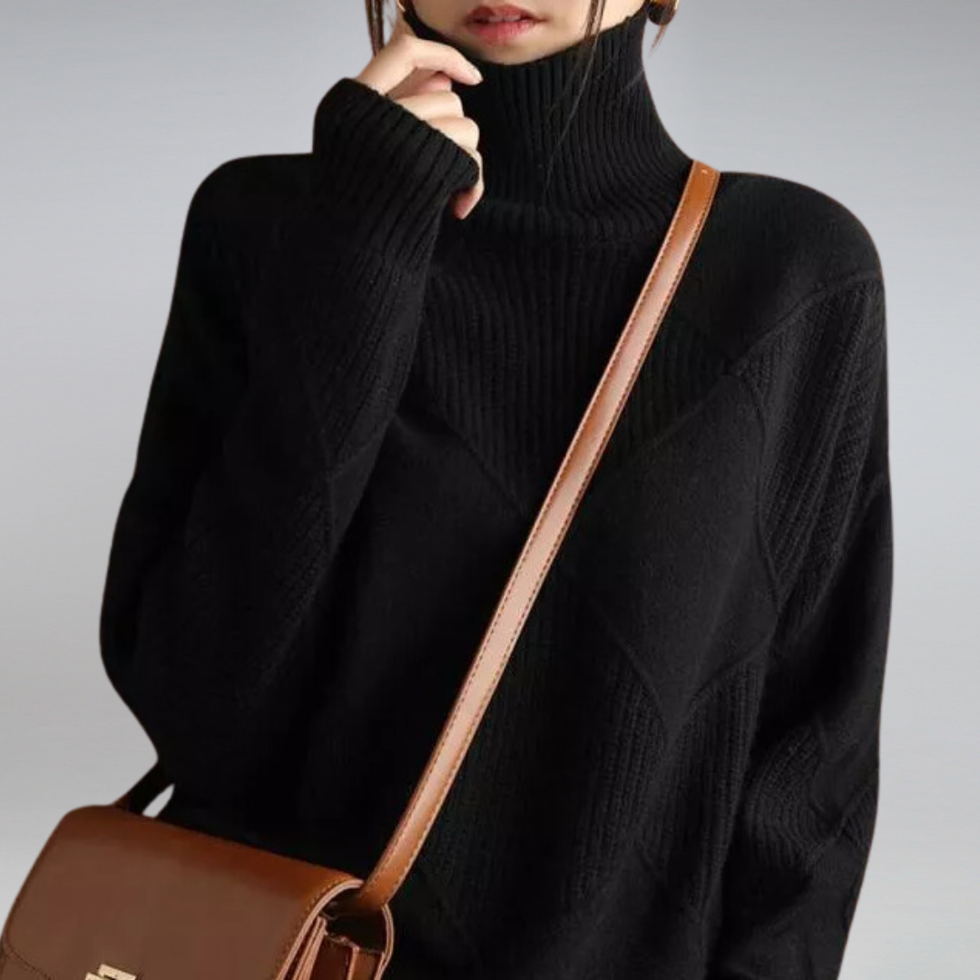 Luvo | Pull Doux à Col Roulé pour Femme – Pour l’Automne et l’Hiver