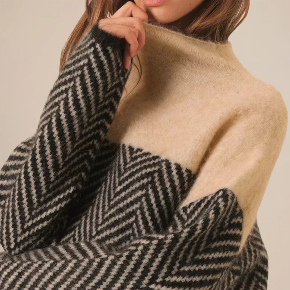 Luvo | Pull automne à col pour femme