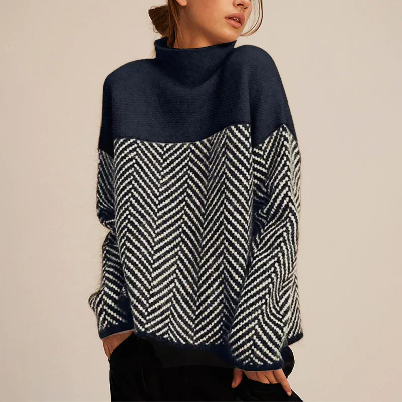Luvo | Pull automne à col pour femme