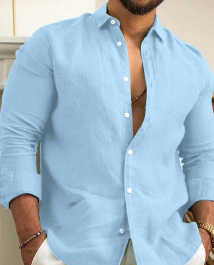 Luvo | Chemise Classique en Lin pour un Look Soigné