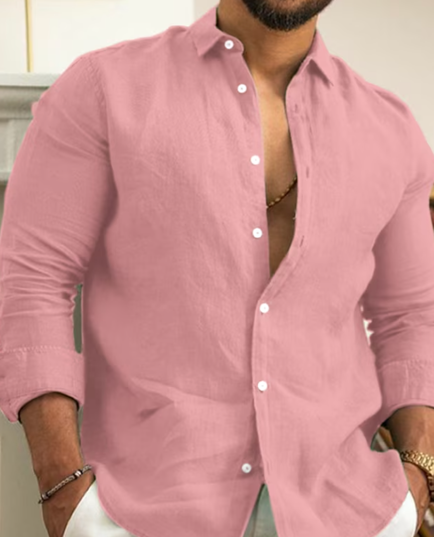 Luvo | Chemise Classique en Lin pour un Look Soigné