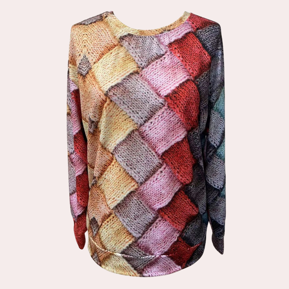 Luvo | Pull en Maille Coloré pour Femme – Style Décontracté