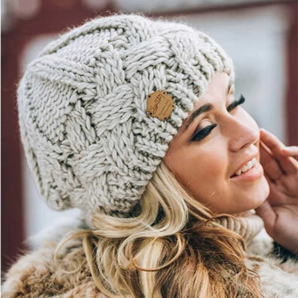 Luvo | Bonnet d’Hiver pour Femme – Tricot Doux et Chaud