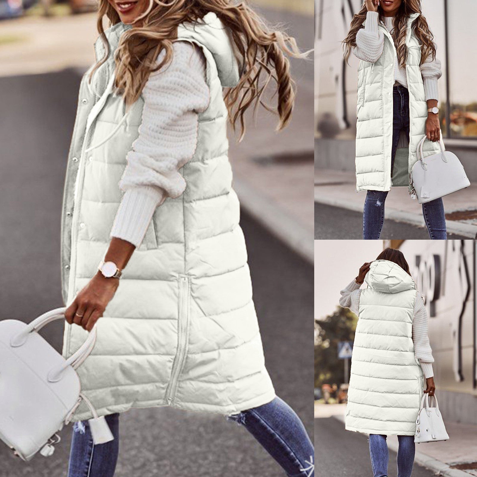 Luvo | Gilet Long et Chaud pour l’Hiver – Femme