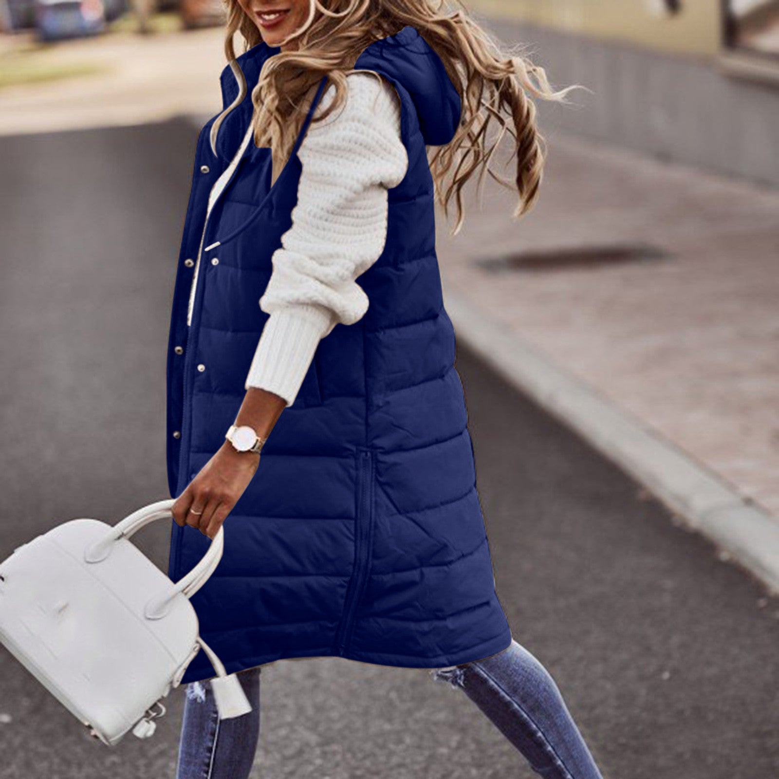 Luvo | Gilet Long et Chaud pour l’Hiver – Femme