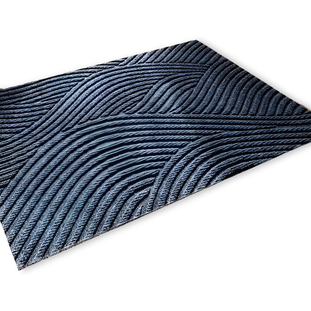 Luvo | Rectangular Non-Slip Doormat with Geometric Pattern