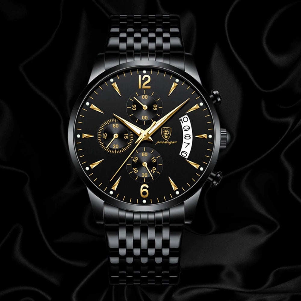 Luvo | Montre Élégante pour Homme avec Bracelet en Acier – Intemporelle et Raffinée