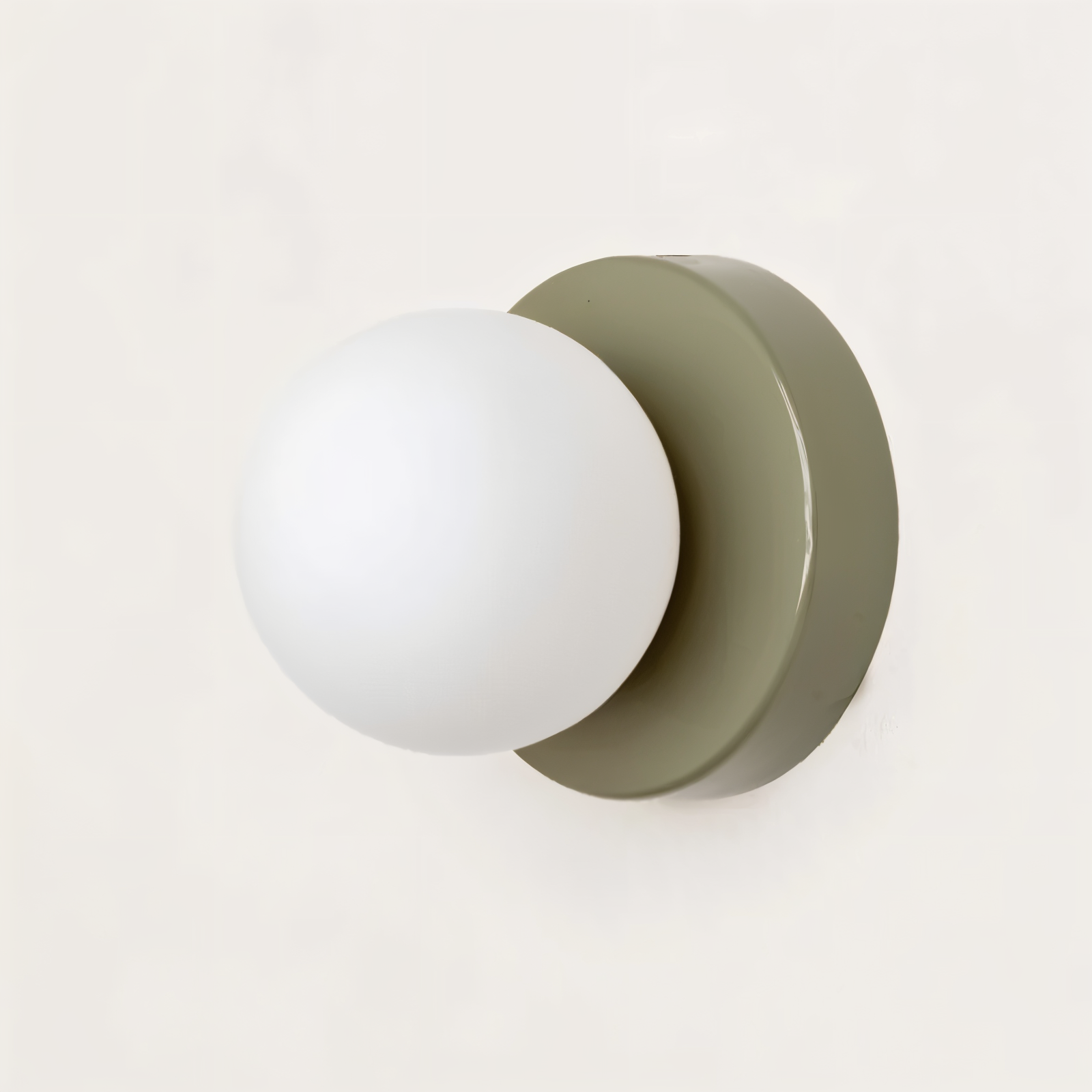 Luvo | Applique Murale à Globe en Verre Blanc – Éclairage LED Intérieur