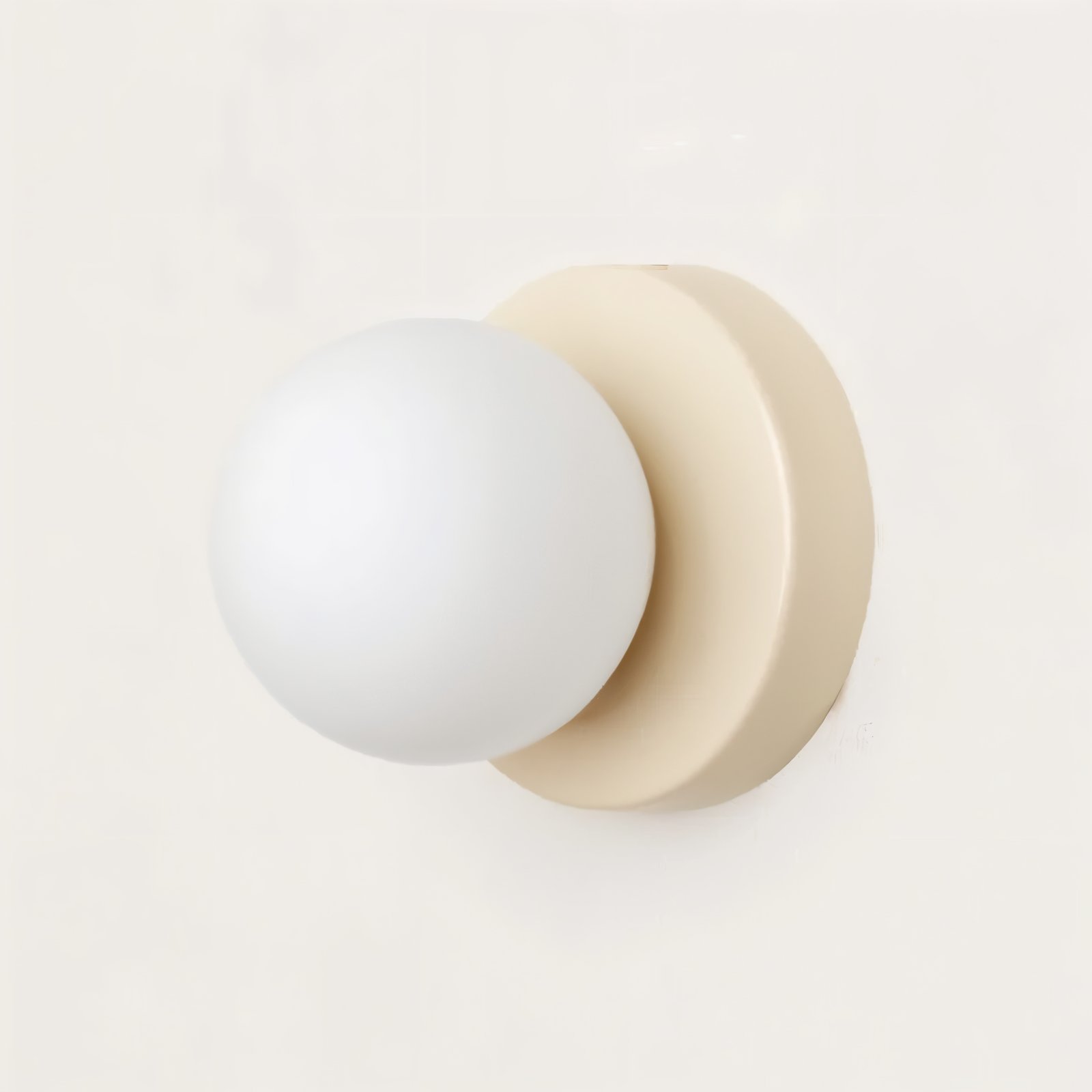 Luvo | Applique Murale à Globe en Verre Blanc – Éclairage LED Intérieur