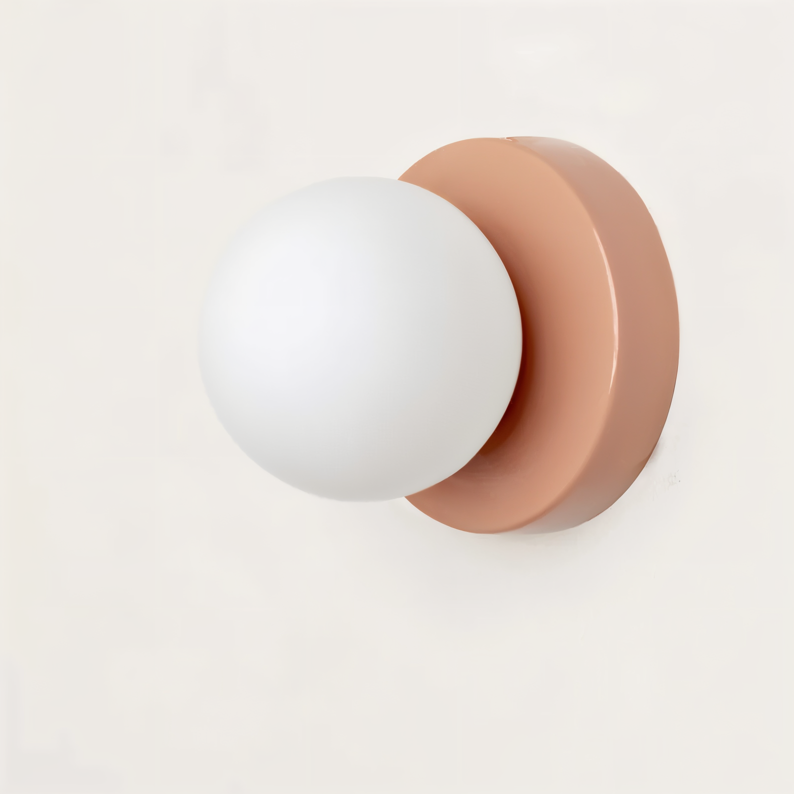 Luvo | Applique Murale à Globe en Verre Blanc – Éclairage LED Intérieur