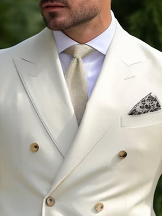 Luvo | Costume Homme Slim Fit pour Mariages – Moderne et Élégant en Ivoire