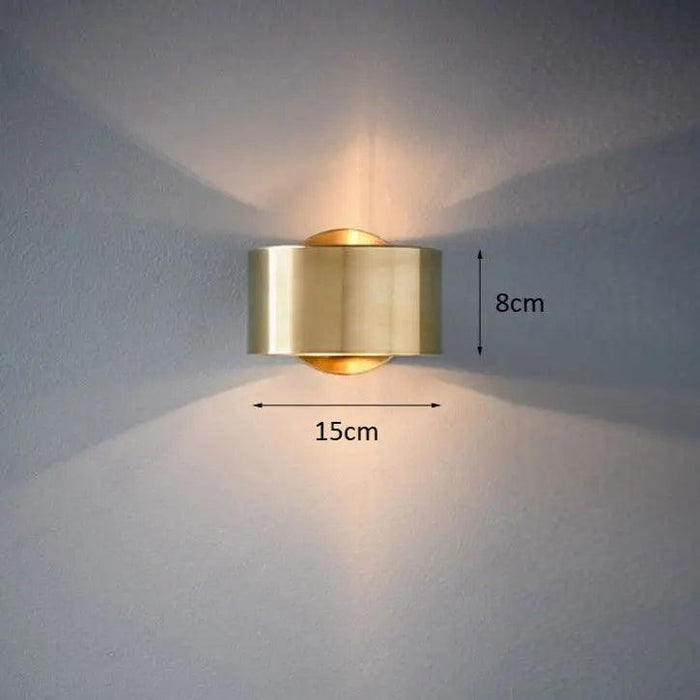 Luvo | Applique Murale LED – Design Scandinave en Couleur Or