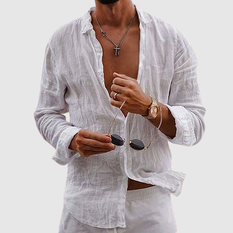 Luvo | Chemise en Lin de Luxe pour Homme – Confort et Élégance