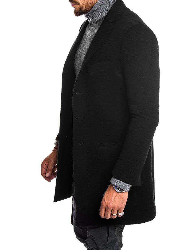 Luvo | Manteau Classique à Boutons Simples